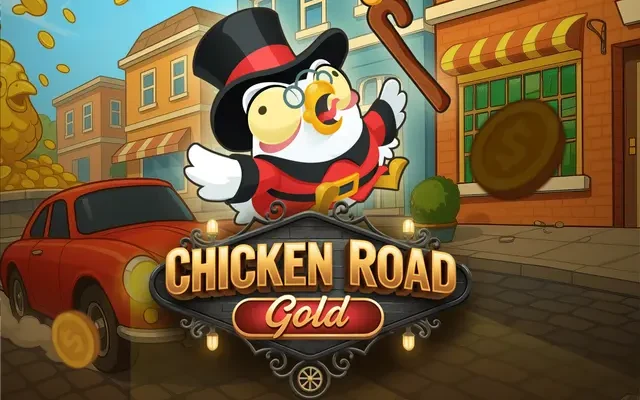 Chicken Road Gold: Titelbild des Spiels von InOut Games