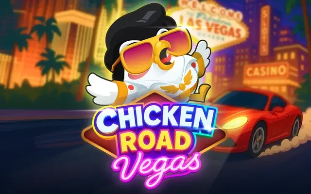 Chicken Road Vegas: Titelbild des Spiels von InOut Games
